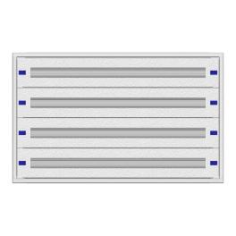 Cadru montaj compl. 4-12UV, 4 şine, plastr.plastic
