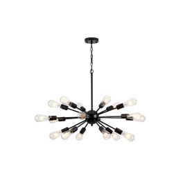 CANDELABRU JACKSON 18XE27 NEGRU D730mm
