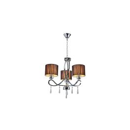 CANDELABRU LILLY 3XE27 CROM D550X540mm