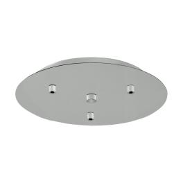 Canopy 3-fold, surface mounted dust-grey (RAL 7037)