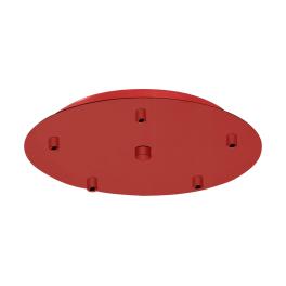 Canopy 5-fold, surface mounted traffic red (RAL 3020)