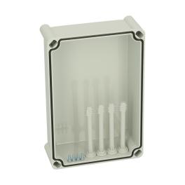 Capac 280x190x80 înalt gri cu şuruburi cu cap normal