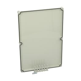 Capac 560x380x30 gri cu şuruburi cu cap normal
