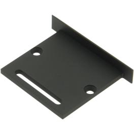 Capac de capăt profil CLI plat cu gaură lungă Șuruburi negre