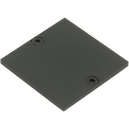 Capac de capăt profil CLR plat închis incl. Șuruburi negre