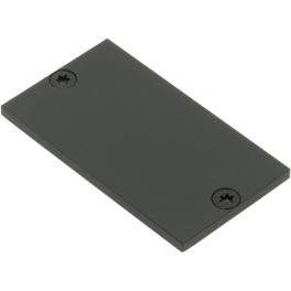 Capac de capăt profil MFL plat închis incl. Șuruburi negre