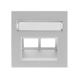 Capac priză RJ45 (DE-EMBEDDED LINE,TOOLLESS LINE SFB),argint