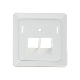 Capac priza telefon dubla, alb