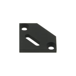 Capac profil KLE plat deschis pentru intrare cablu negru