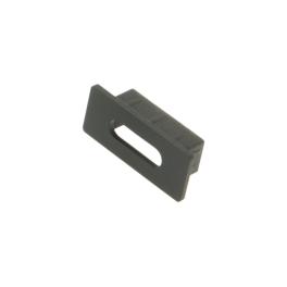 Capac profil LBF plat cu orificiu negru