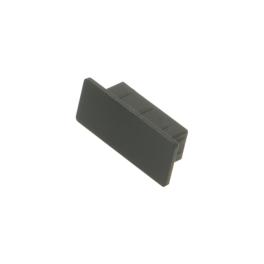 Capac profil LBF plat inchis negru