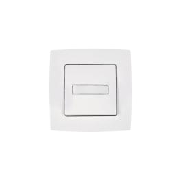 CITY INTRERUPATOR SONERIE CU LED ALB METALIC