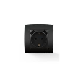 CITY PRIZA SUKO CU SURUBURI + 2 USB ANTRACIT