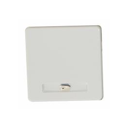 Clapetă simpla cu lampa IP44, alb