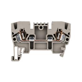 Clemă de fază, conex. elastică, YBK 2,5, gri, 0,2-2,5 mm²