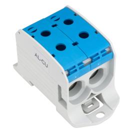 Clemă dublă Al-Cu,1 p. albastru, 95mmp / 70mmp cu pin