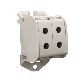 Clemă dublă Al-Cu,1 p. gri, 50mmp / 35mmp cu pin