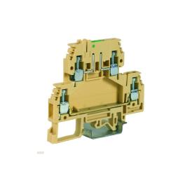 Clemă dublu etajată tip DAS.4, bej/0,2-4 mm²