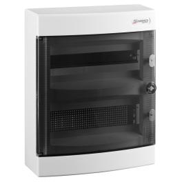 Cofret combi-media cu montaj mural, 2 rânduri, 12 module