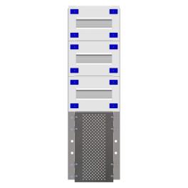 Combination Distributor Modular chassis 200mm 15HU, complete