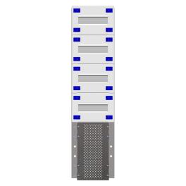 Combination Distributor Modular chassis 200mm 18HU, complete