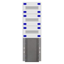 Combination Distributor Modular chassis 208mm 15HU, complete