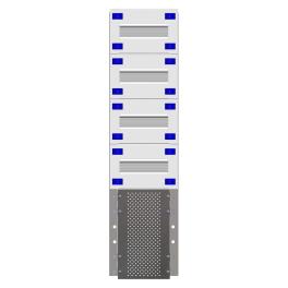 Combination Distributor Modular chassis 208mm 18HU, complete
