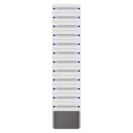 Combination Distributor Modular chassis 428mm 42HU, complete
