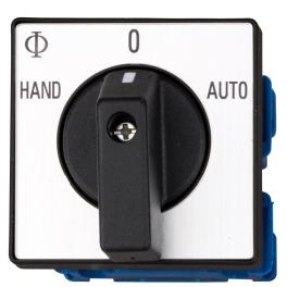 Comutator de selectie Hand-0-Auto de panou 20A 1p