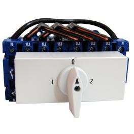 Comutator modular 4-poli, 100A, 37kW, 1-0-2