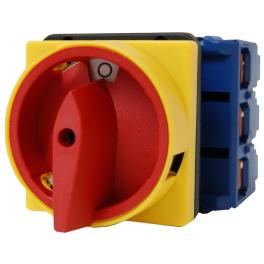 Comutator oprire de urgenţă, montaj frontal, 3P, 100A, 37kW