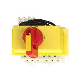 Comutator princ.modular rosu/galben 3p 20A blocabil cu lacat
