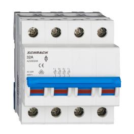 Comutator principal modular 32A, 4-poli