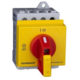 Comutator pt oprire de urgenţă, modular, 3 poli, 40 A/16 kW