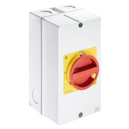 Comutator reparaţii, cu oprire de urgenţă, 3P, 63A, 22kW