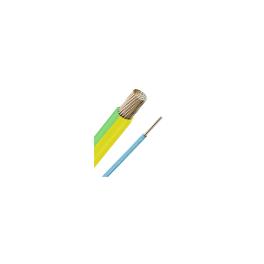 Conductor rigid cu izol. fără halogen, H07Z-U 1,5 verde-gal