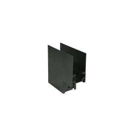 Conector mecanic 90° perete la perete (exterior) negru