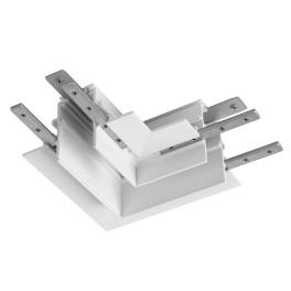 Conector mecanic L, 48V TRACK pt sina AB, dreapta, alb