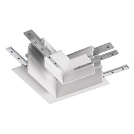 Conector mecanic L, 48V TRACK pt sina AB, stanga, alb