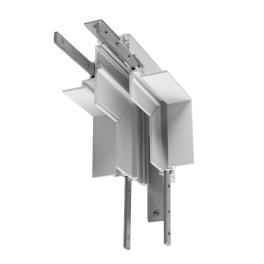 Conector mecanic L, 48V TRACK pt sina AB, stereo, alb