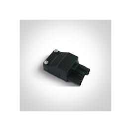 conector plug 3-poli mama negru IP20
