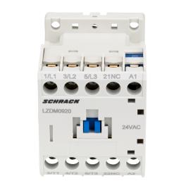 Contactor 3 poli, CUBICO Mini, 4kW, 9A, 1NÎ, 24Vc.a.