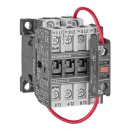 Contactor 3pole, 4kW, AC3, 10A, 24VDC + 1NO built in