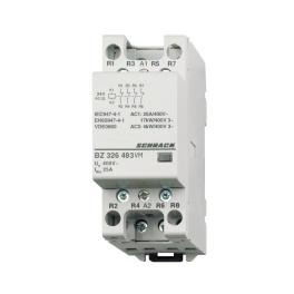 Contactor modular (2UH) 25A, 4NÎ, 24Vca&cc