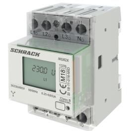 Contor digital modular, măsură directă 65A, MID, RS485