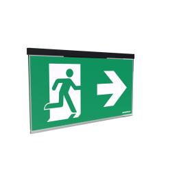 Corp de iluminat de urgență AG antracit, LED, aparent