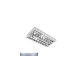 CORP IL. LENA – V CU LED (600MM) 2X9W 4000K INGROPAT 595X295mm CU KIT DE EMERGENTA
