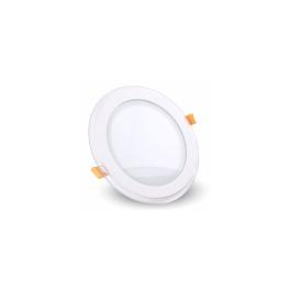 CORP ILUMINAT LED ROTUND INCORPORABIL 18W 6000K ALB RECE, STICLA