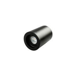 CORP ILUMINAT MONTAJ PERETE SOCLU GU10 ROTUND NEGRU