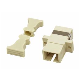 Cuplor FO SC-Simpl,plastic,Multimode,fosfor-bronz,flanșă,gri